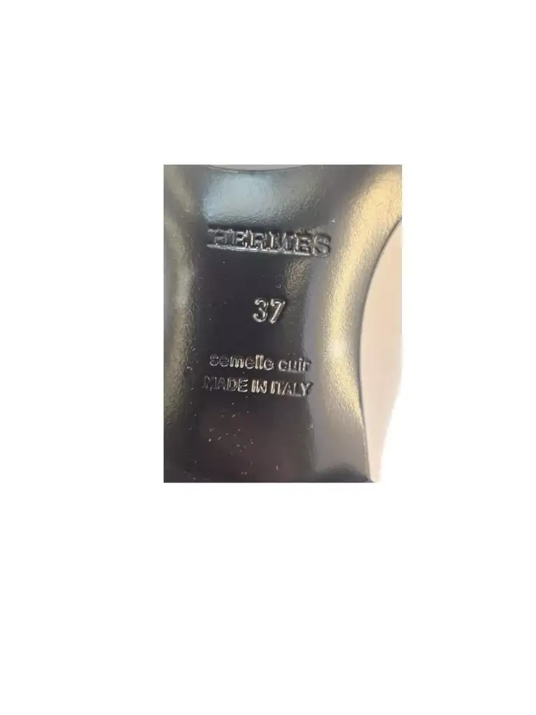 Hermès Goatskin Leather H Shoes - Detail 2