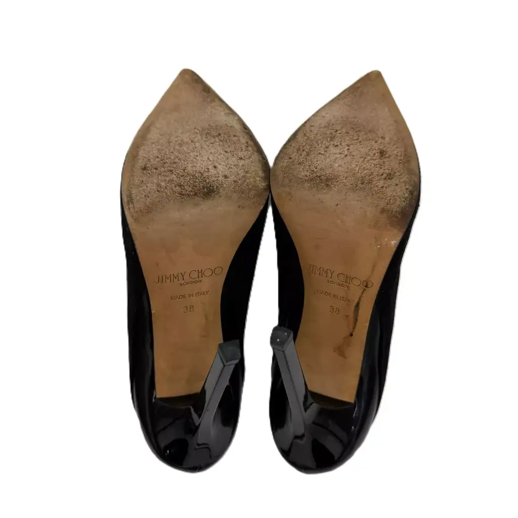 Jimmy Choo Black Suede Love Pumps - Detail 1