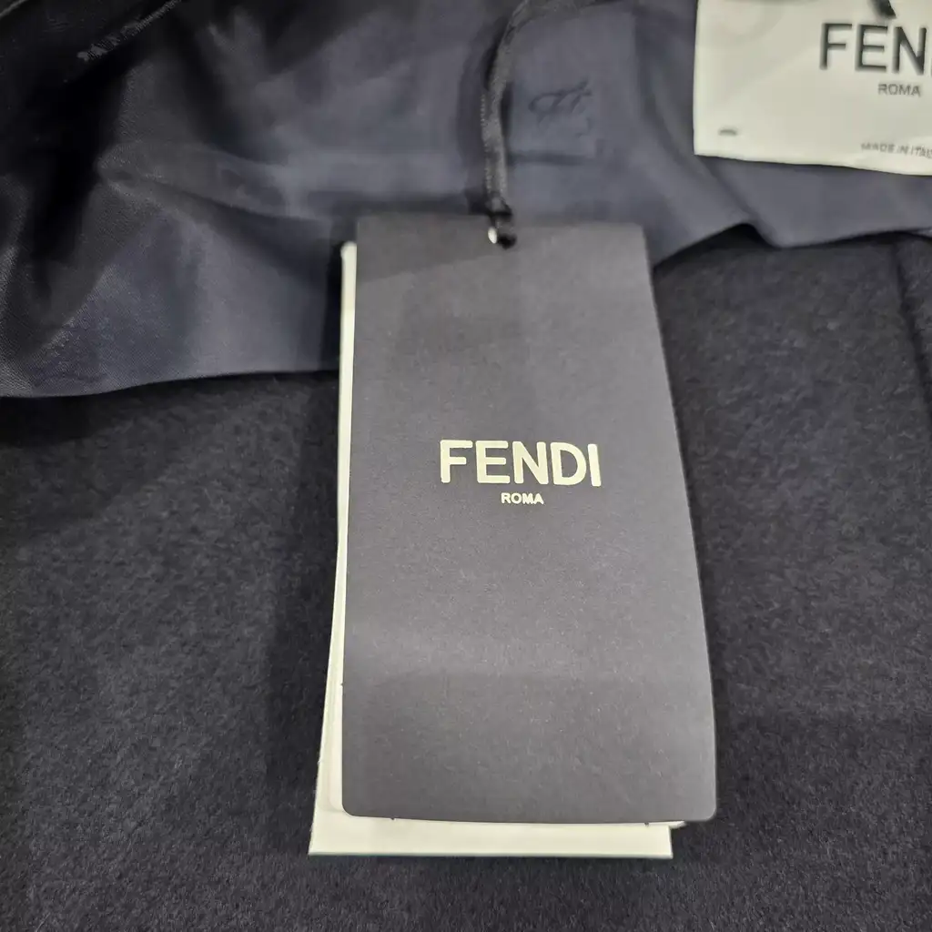 Fendi Black FF Fur Coat - Detail 1