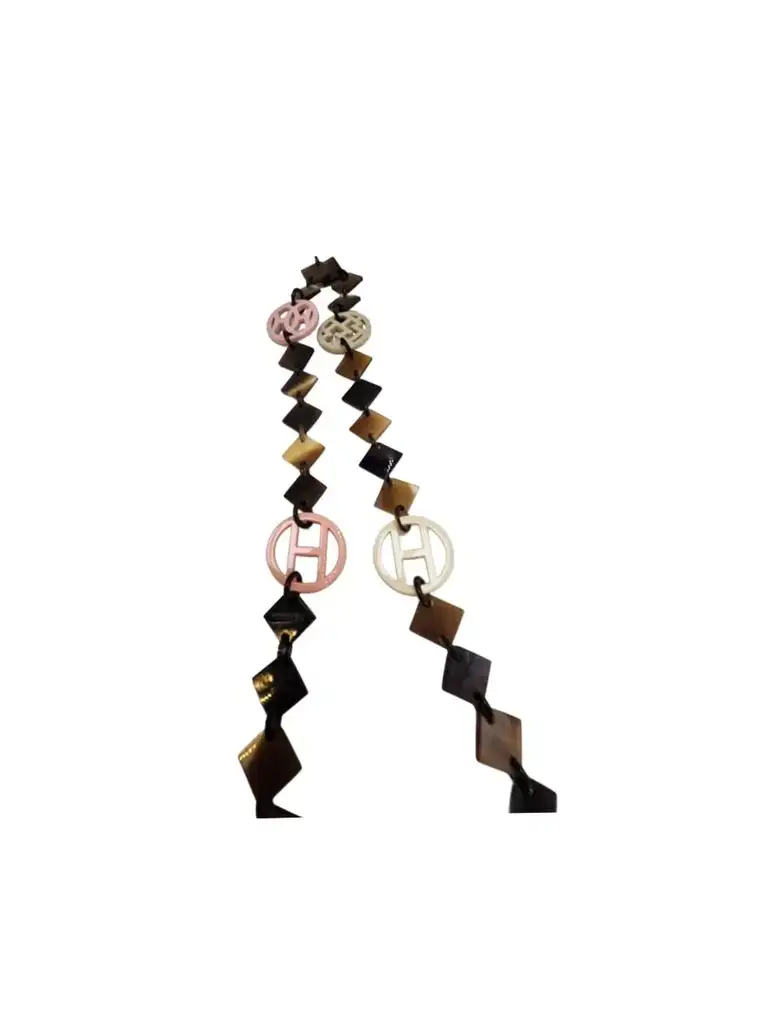 Hermès Buffalo Horn Lacquer Necklace - Detail 1