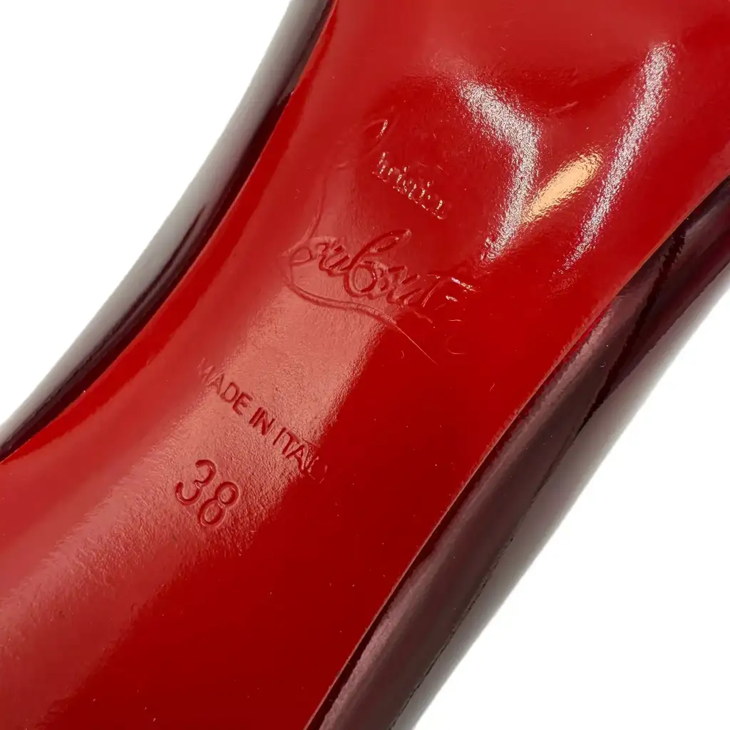 Christian Louboutin Metallic Patent So Kate - Side view