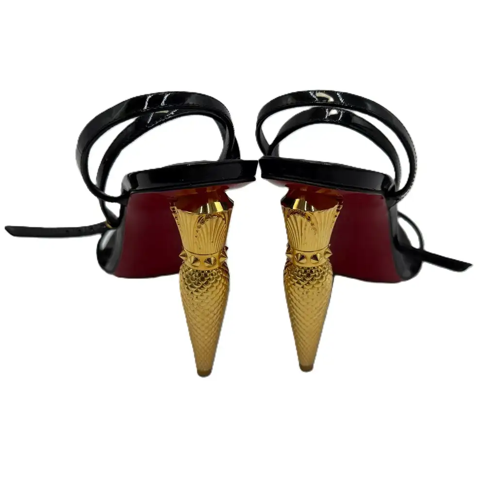 Christian Louboutin Lipqueen Patent Leather Sandals - Side view