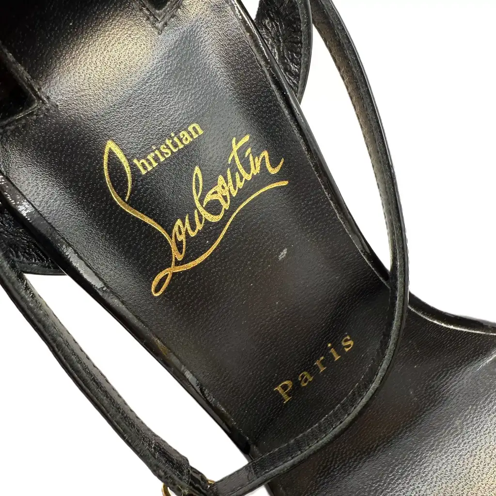Christian Louboutin Lipqueen Patent Leather Sandals - Detail 2