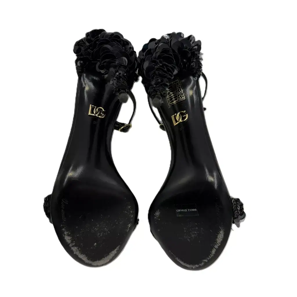 Dolce & Gabbana Embroidered High Heel Sandals - 4