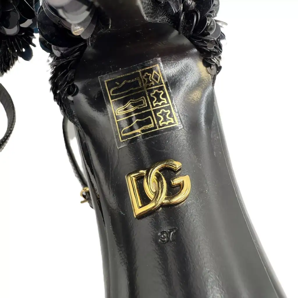 Dolce & Gabbana Embroidered High Heel Sandals - Detail 1