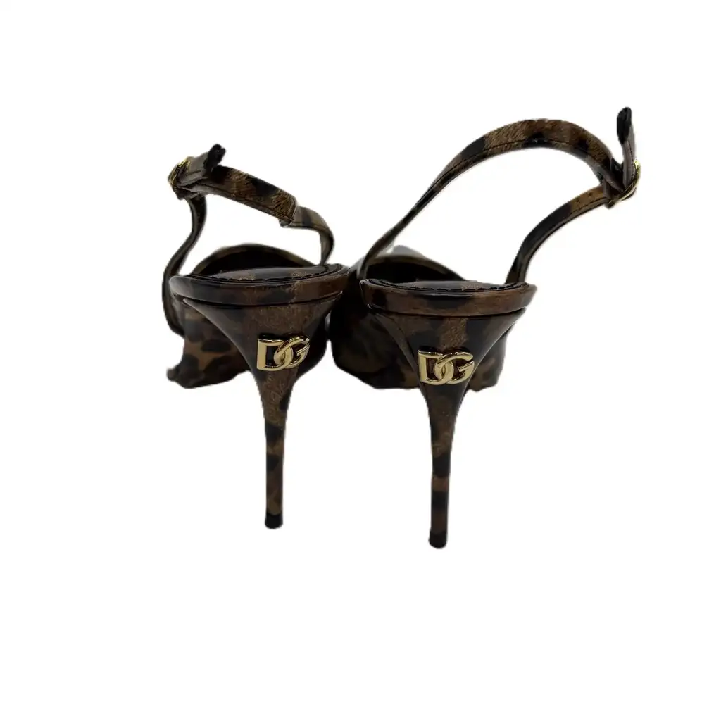 Dolce & Gabbana Polished Calfskin Slingbacks - 4