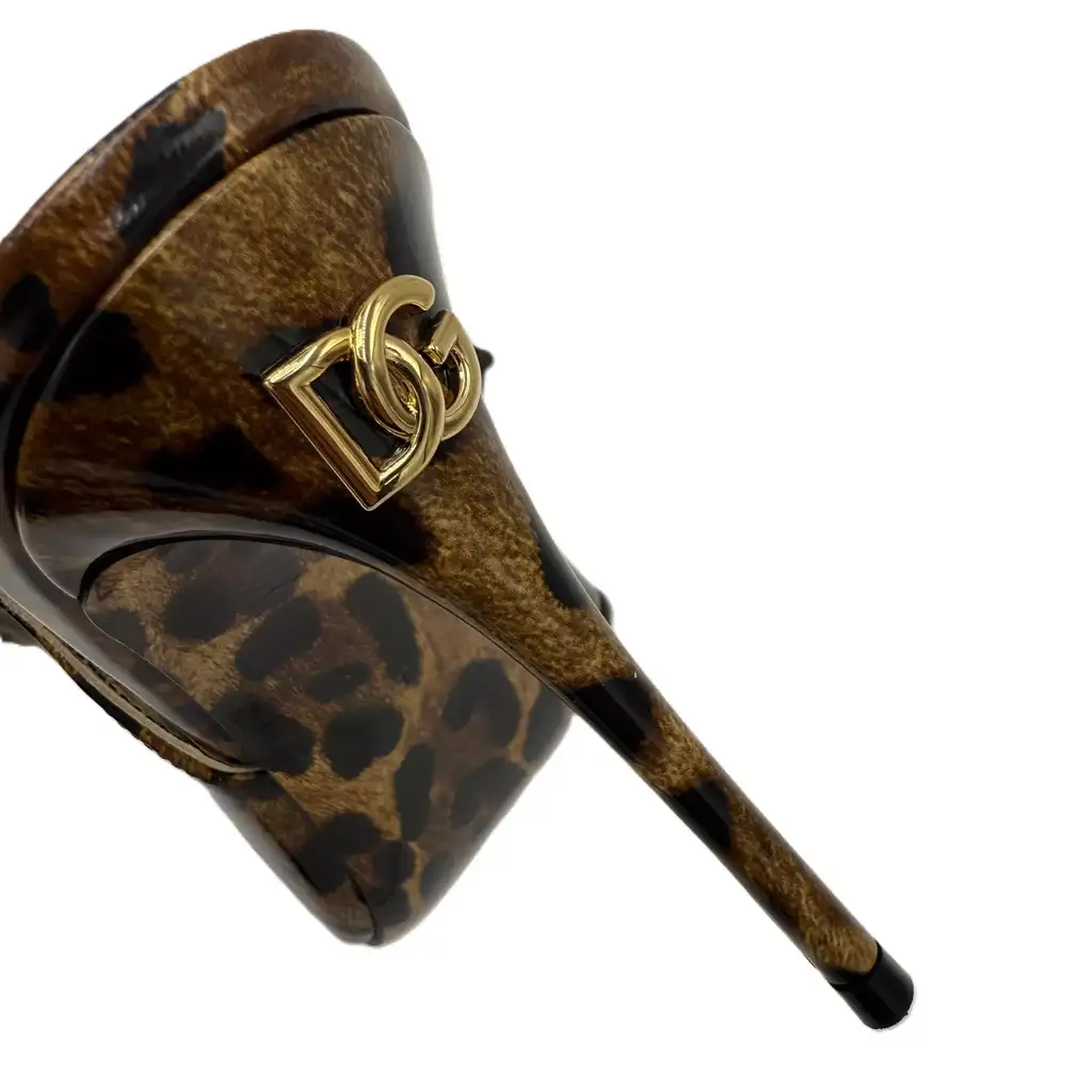 Dolce & Gabbana Polished Calfskin Slingbacks - Side view