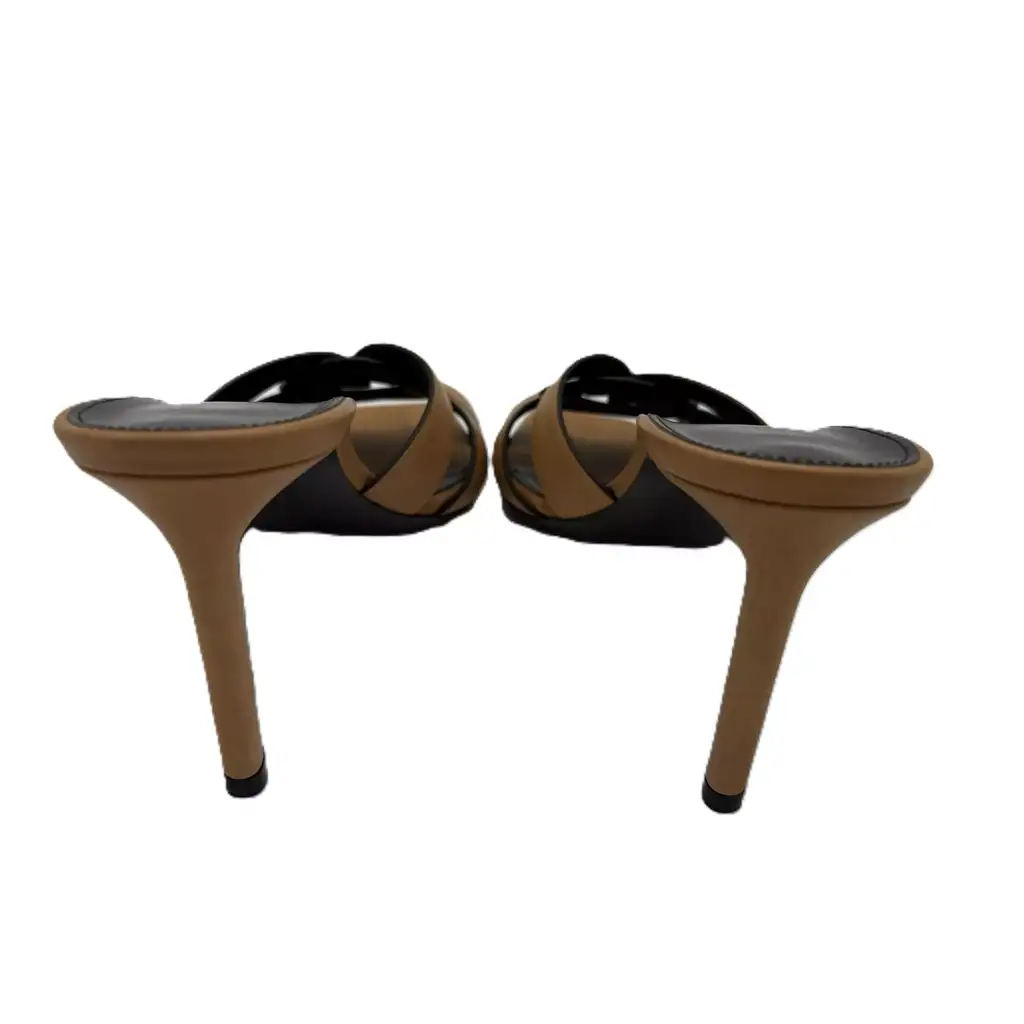 Saint Laurent Leather Tribute Mules - Image 6