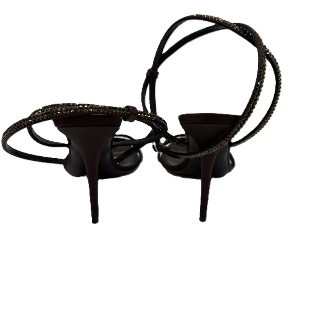 Saint Laurent 105mm Ava Embellished Sandals - Image 6