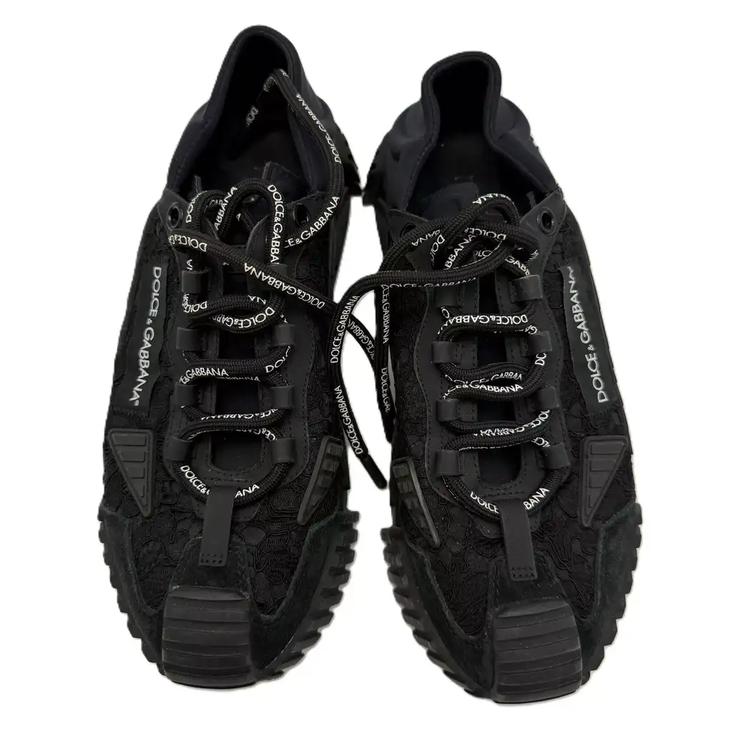 Dolce & Gabbana Mixed-materials Slip-on Sneakers - Back view