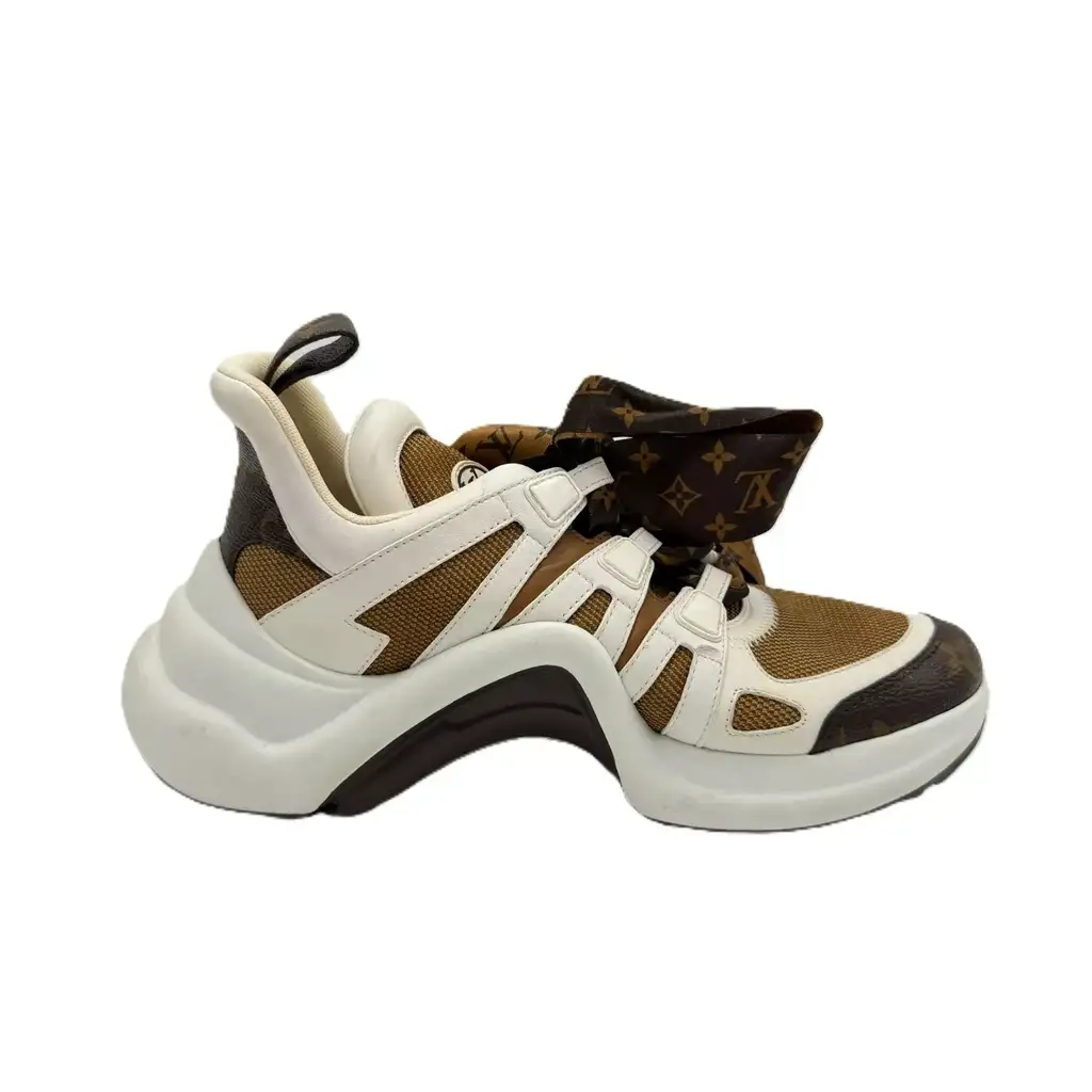 Louis Vuitton White/Brown Archlight Sneakers