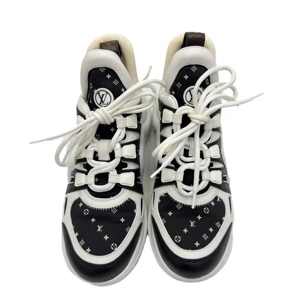 Louis Vuitton Black/White Archlight Sneakers - Back view