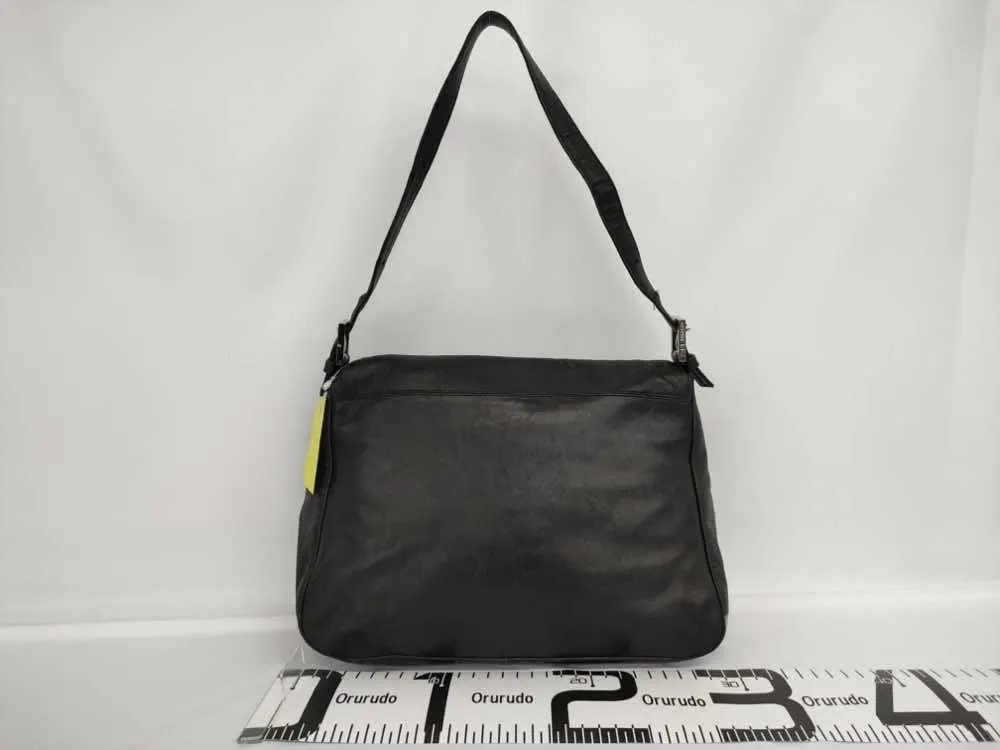 Fendi Mamma Baguette Black Leather Good - Back View