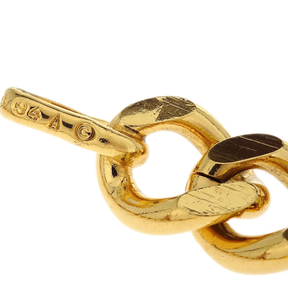 Chanel Vintage Medallion Logo Chain Belt Gold Good condition - Inside View