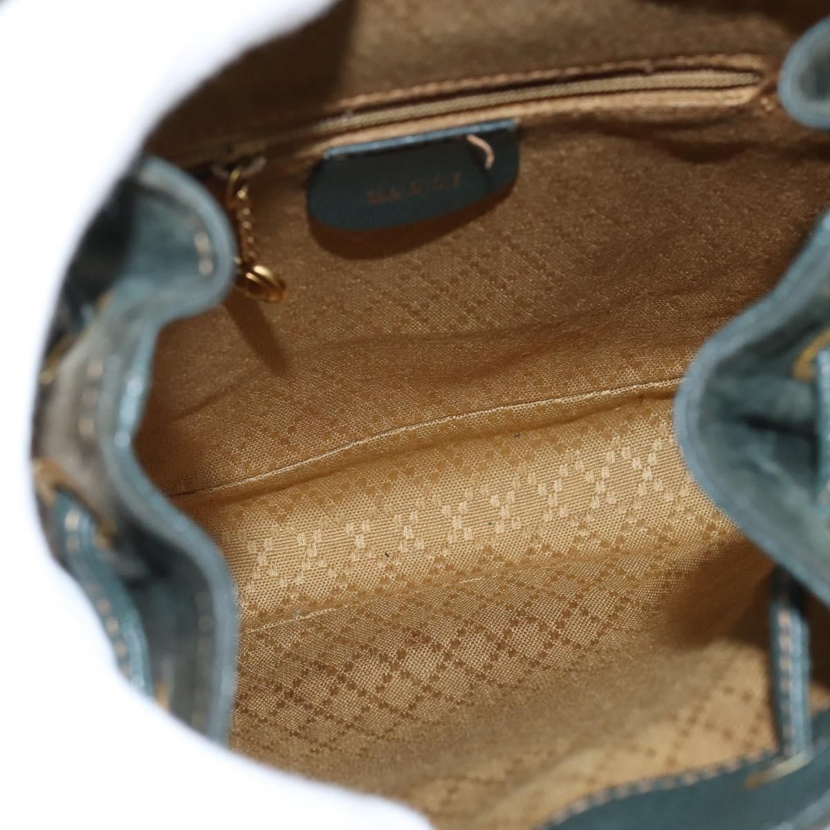 Gucci Vintage Bamboo Backpack Khaki Suede Good condition - Box View