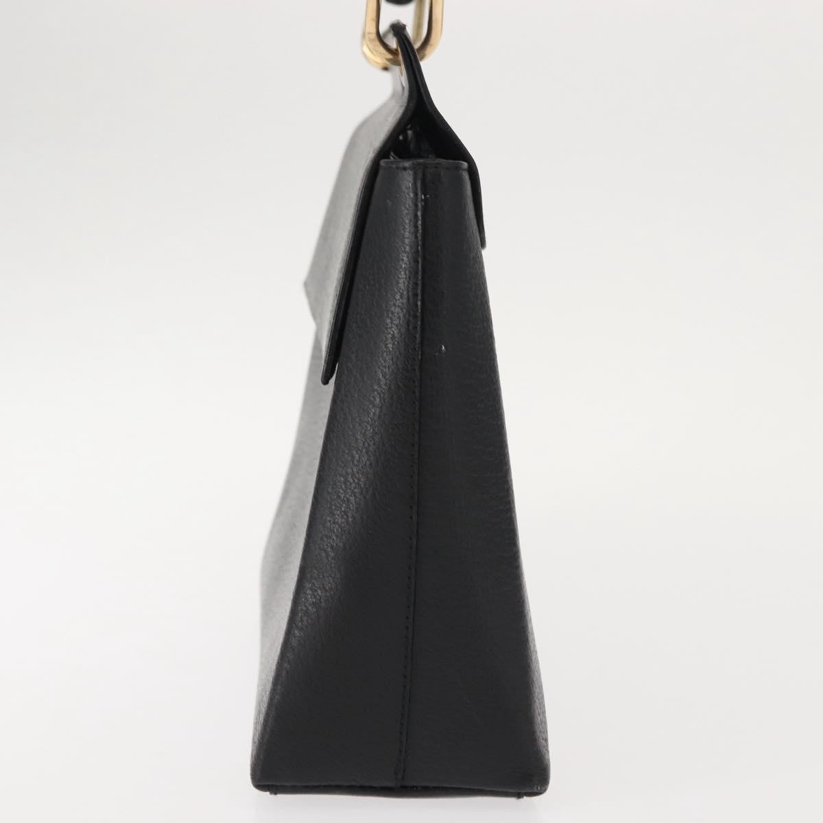 Gucci Vintage Bamboo Handle Bag Black Leather Good condition - Inside View