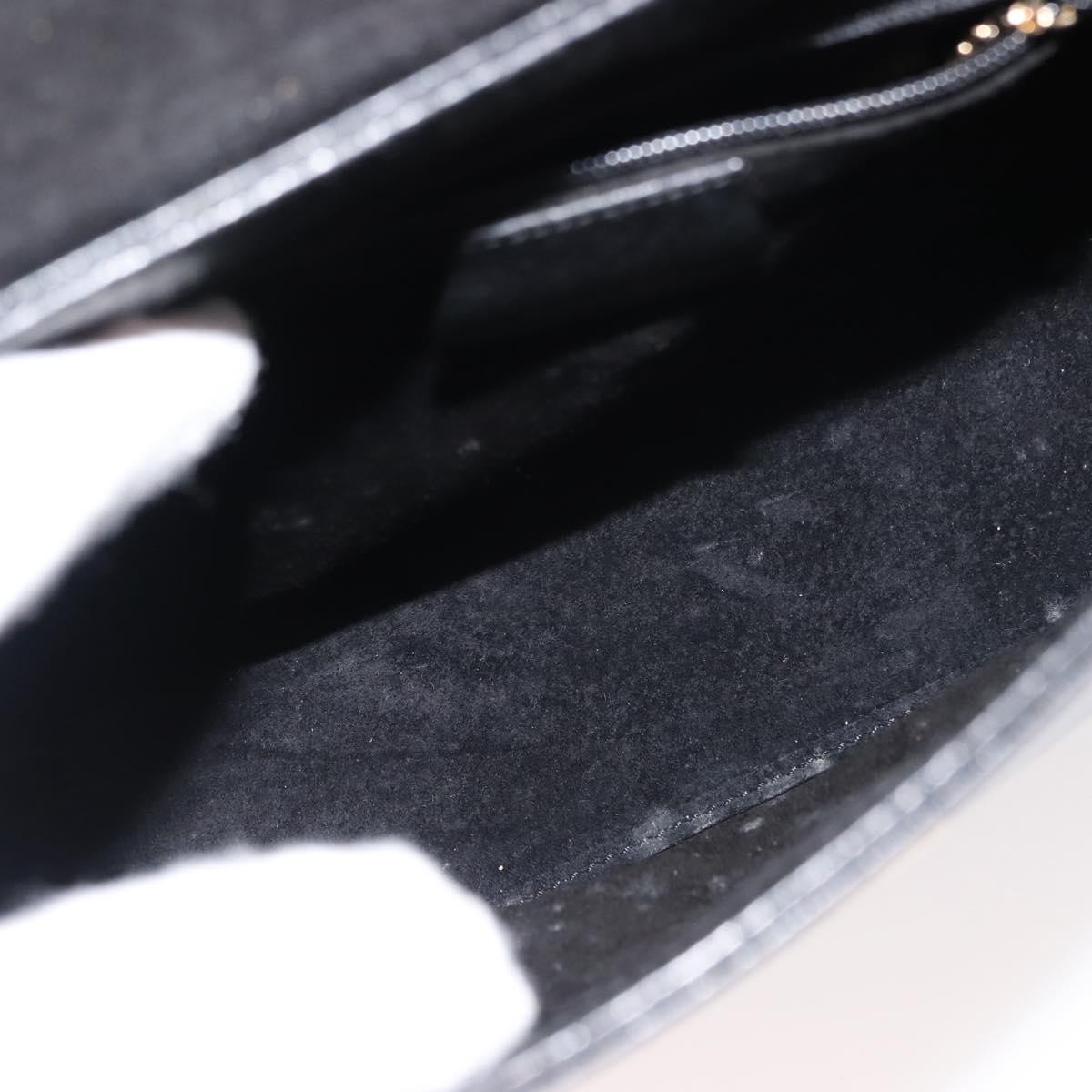 Gucci Vintage Bamboo Handle Bag Black Leather Good condition - Box View