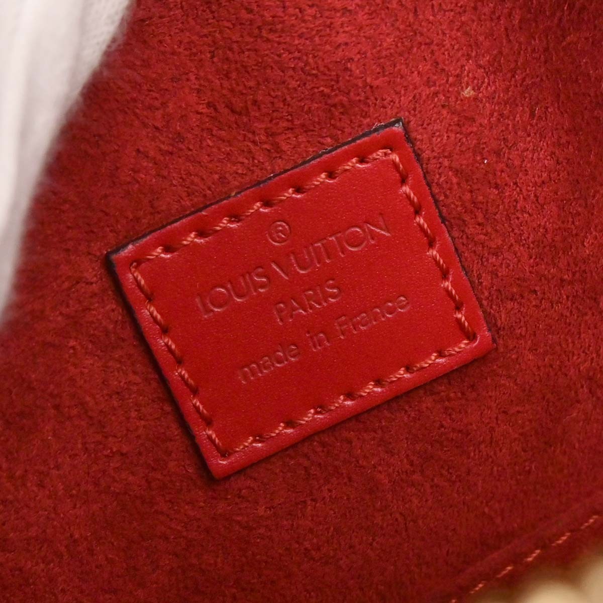 Louis Vuitton Sablons Handbag Red Leather Good condition - Box View