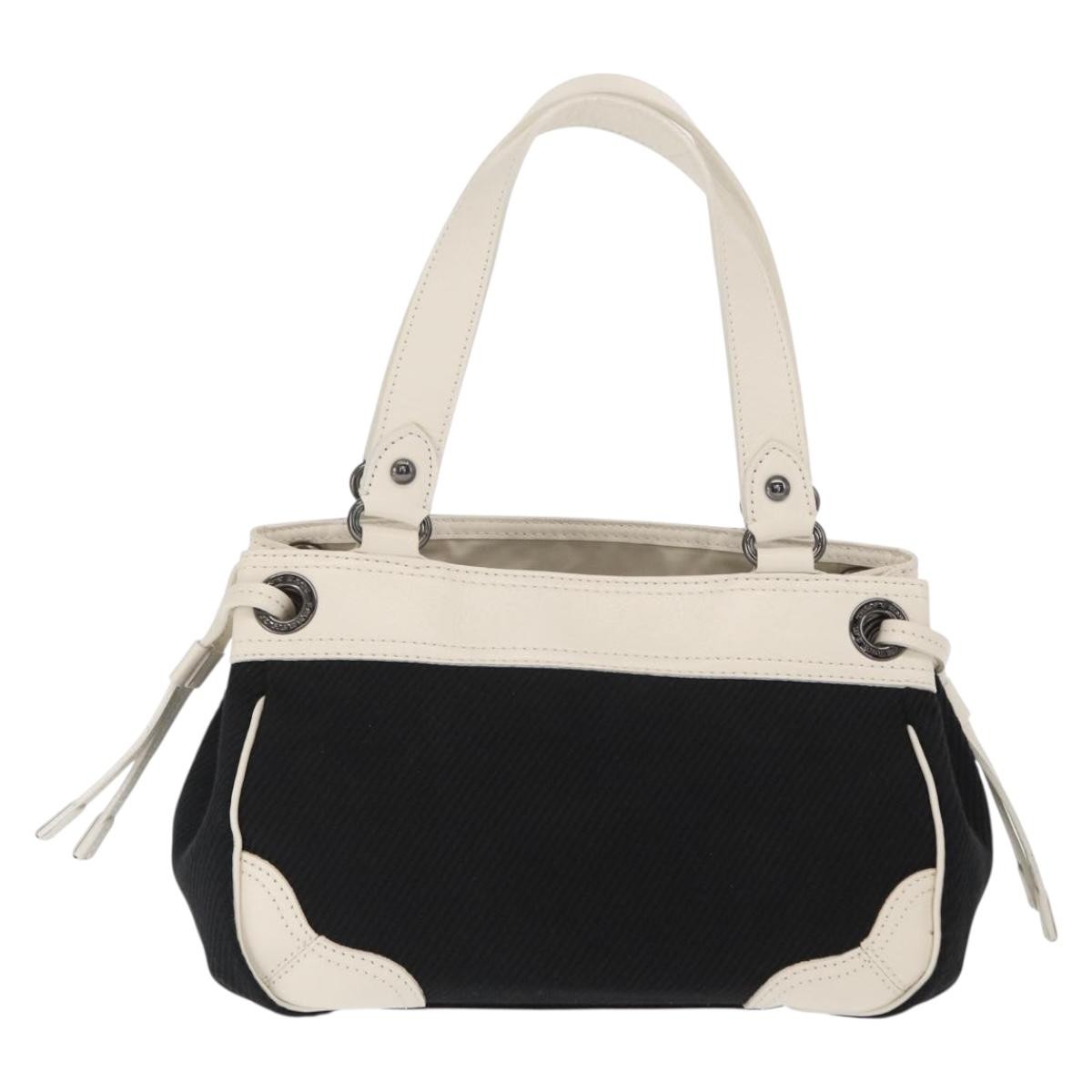 Burberry Vintage Handbag Black Canvas Good condition - Back View