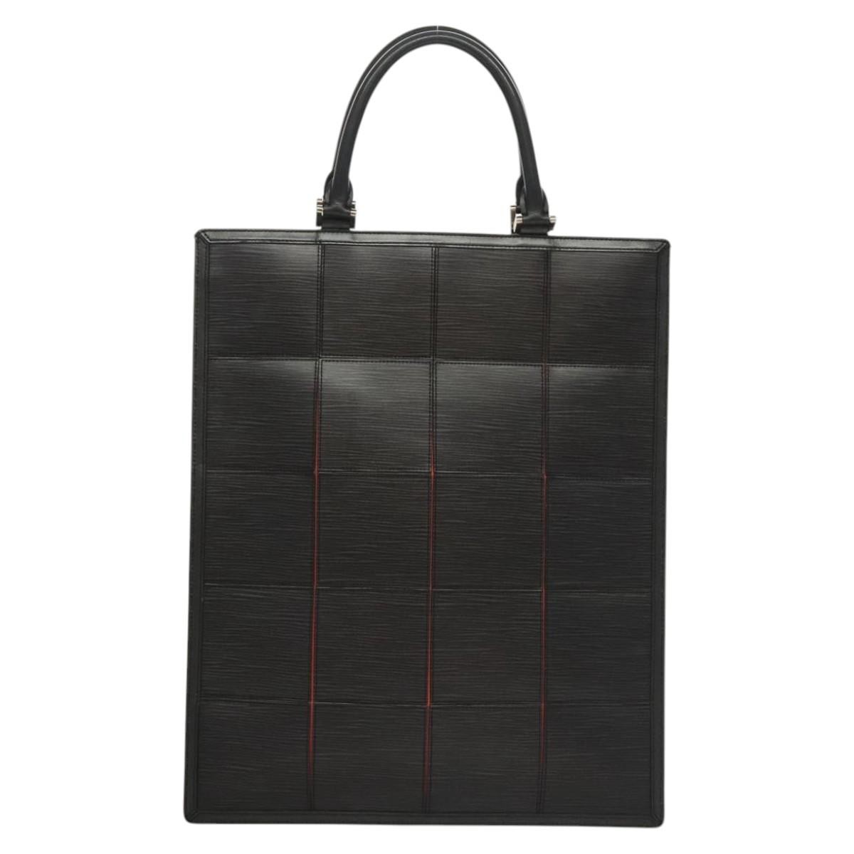 Louis Vuitton Epi Stretch Silver Fizz handbag Black Leather Good condition - Back View