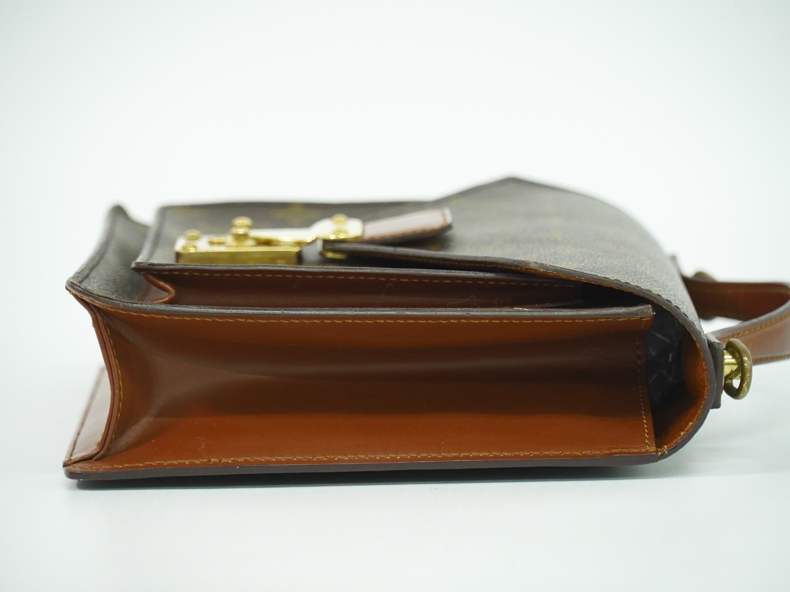 Louis Vuitton Monceau Handbag Brown Canvas Fair condition - Inside View