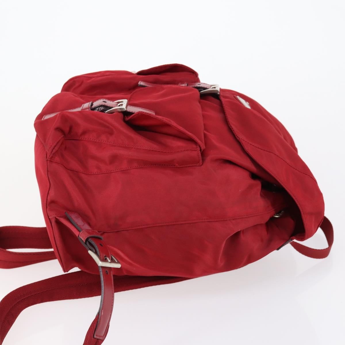 Prada Double Front Pocket Backpack Red Good condition - Inside View