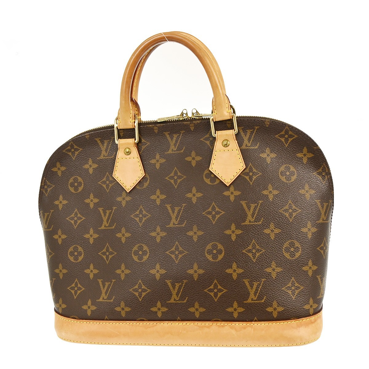 Louis Vuitton Alma Handbag Brown Canvas Fair condition - Back View