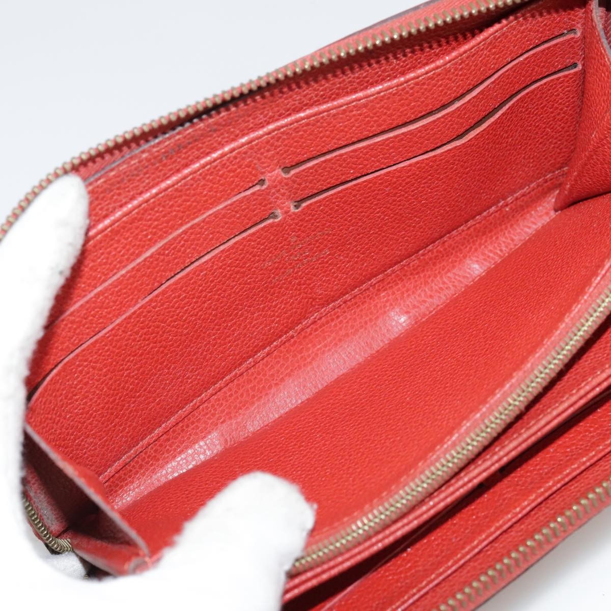Louis Vuitton Portefeuille zippy Monogramme Empreinte Red Leather Good condition - Box View