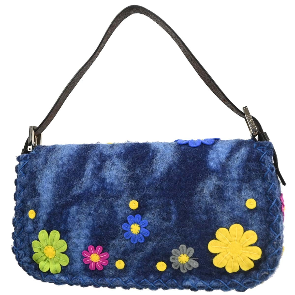 Fendi Baguette Bag Blue Good condition - Back View