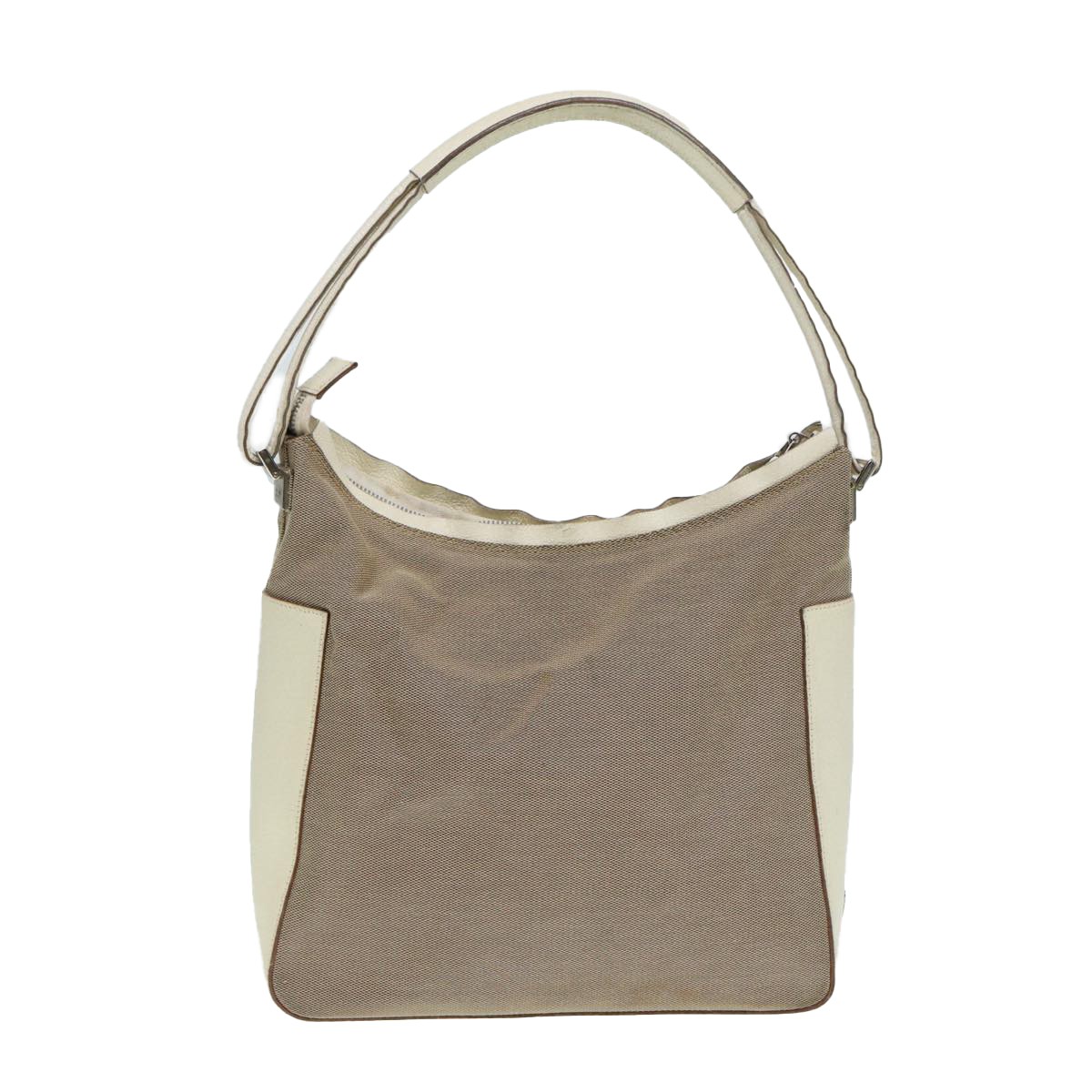 Gucci Vintage Handbag Beige Canvas Fair condition - Back View