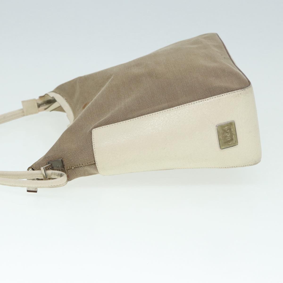 Gucci Vintage Handbag Beige Canvas Fair condition - Box View