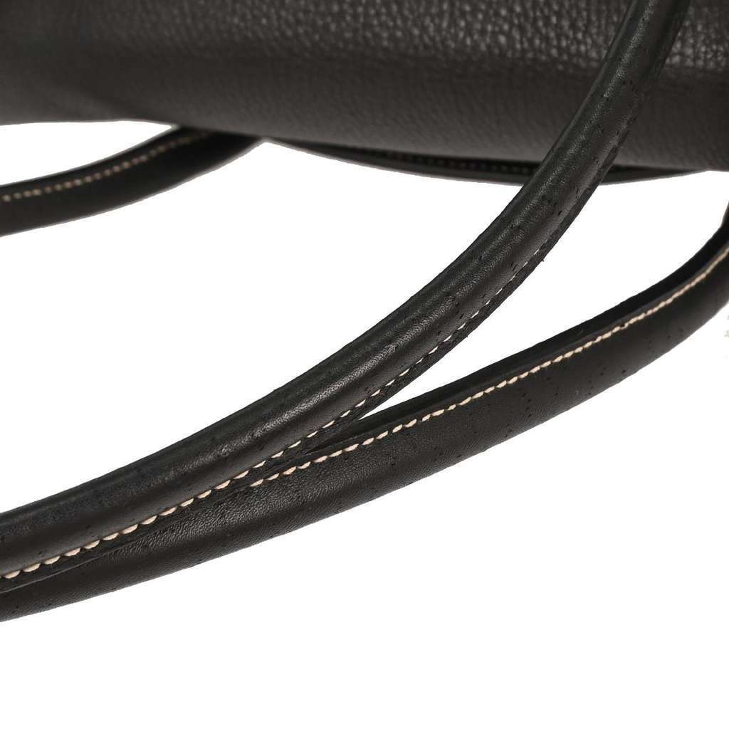 Salvatore Ferragamo Gancini handbag Black Leather Good condition - Box View