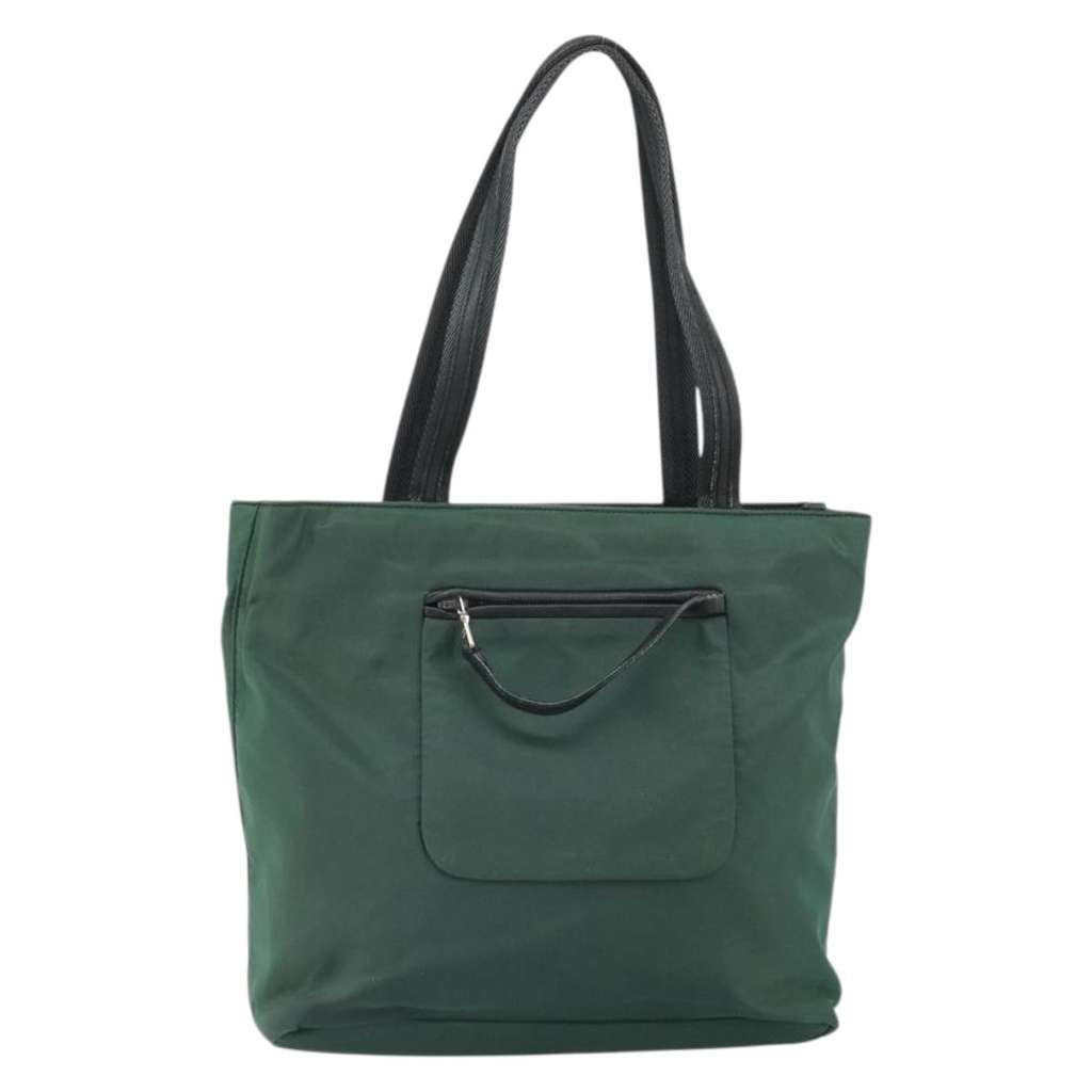 Prada Vintage Zip Tote Green Good condition - Back View
