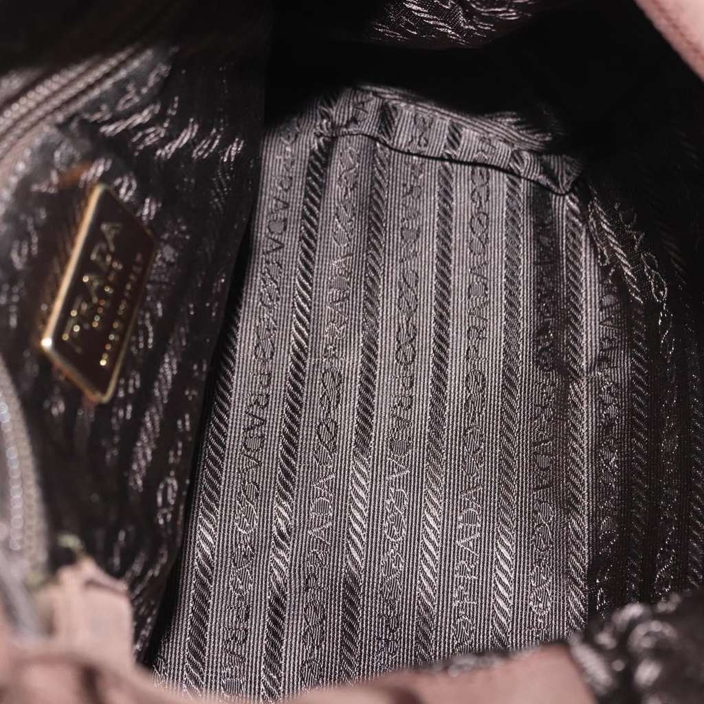 Prada Metal Handles Tote Brown Good condition - Box View