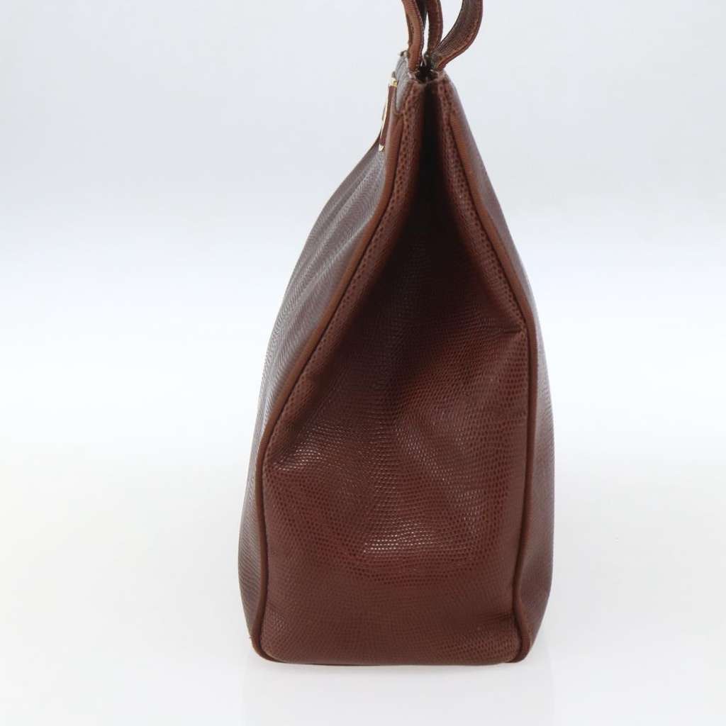 Salvatore Ferragamo Vala Shoulder Bag Brown Leather Good condition - Model View