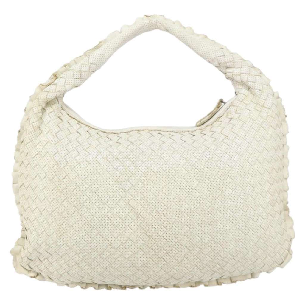 Bottega Veneta Veneta Hobo White Leather Good condition - Back View