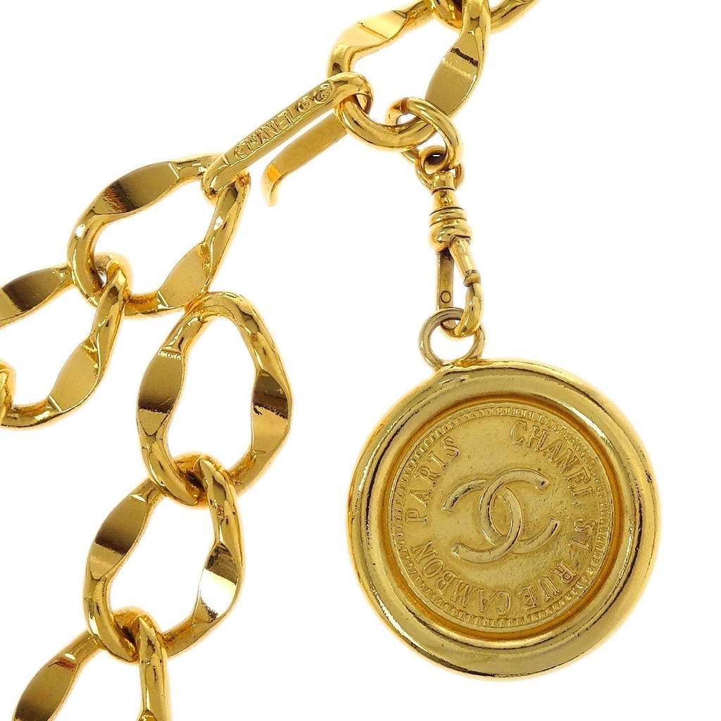 Chanel Vintage Medallion Chain Belt Gold Good condition - Inside View