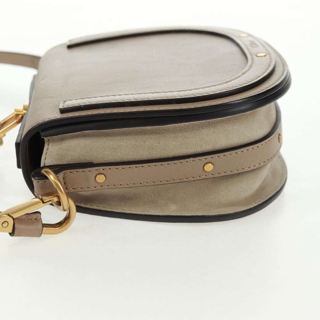 Chloe Nile Crossbody Bag Beige Leather Good condition - Inside View