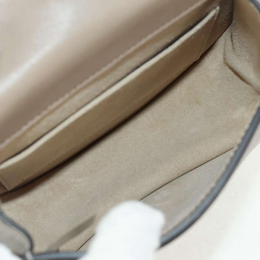 Chloe Nile Crossbody Bag Beige Leather Good condition - Box View