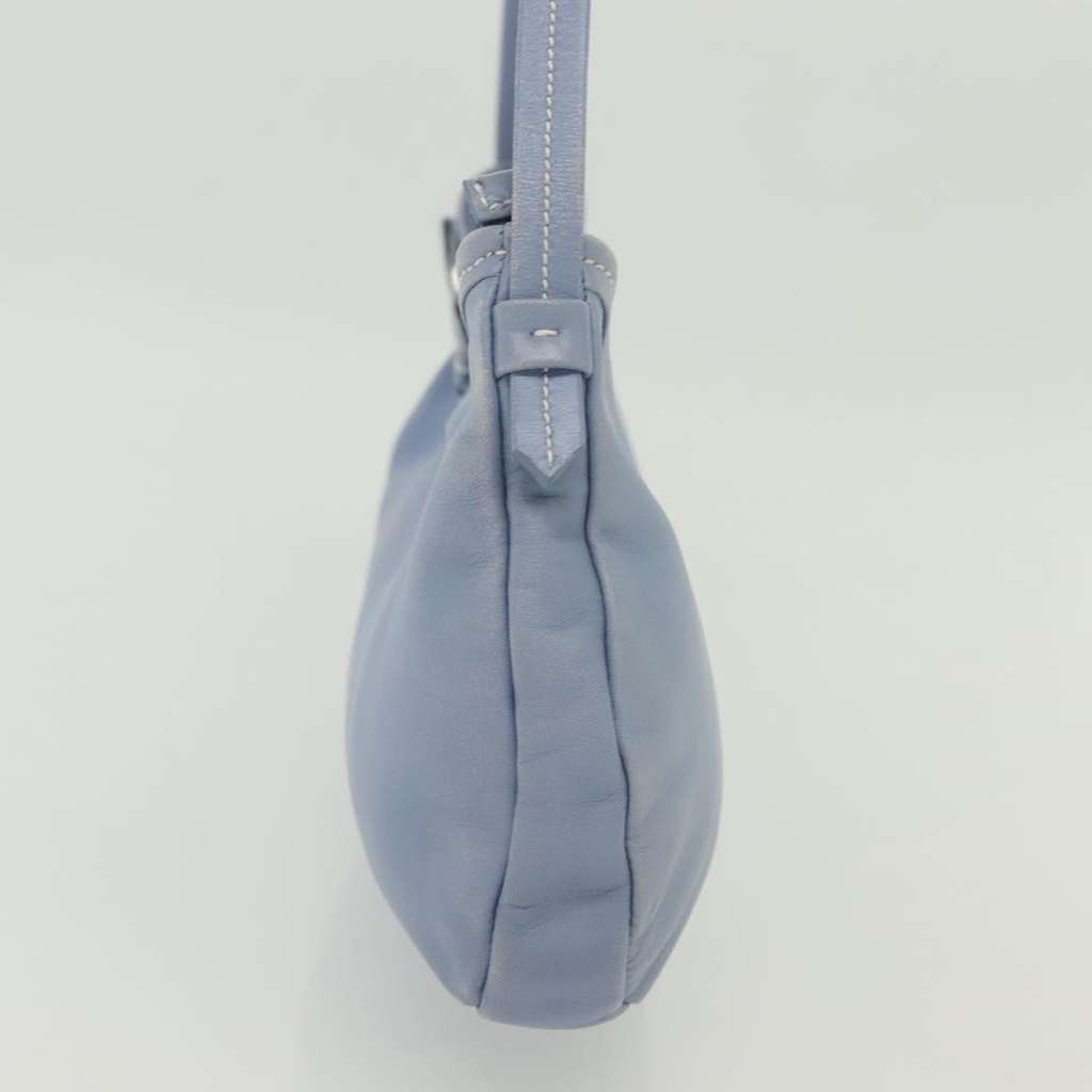 Salvatore Ferragamo Vala Shoulder Bag Blue Leather Good condition - Inside View