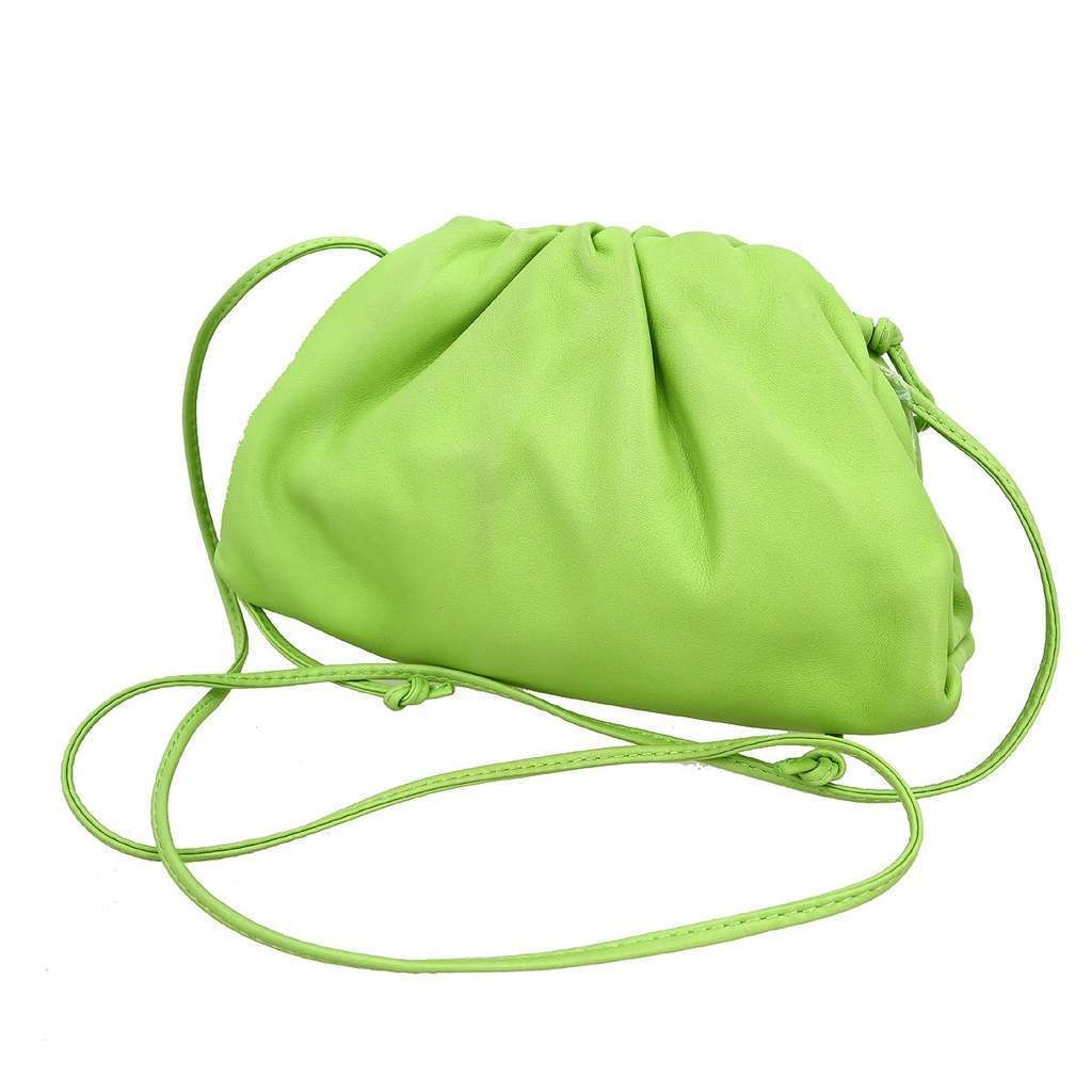 Bottega Veneta The Pouch Green Leather Good condition - Back View