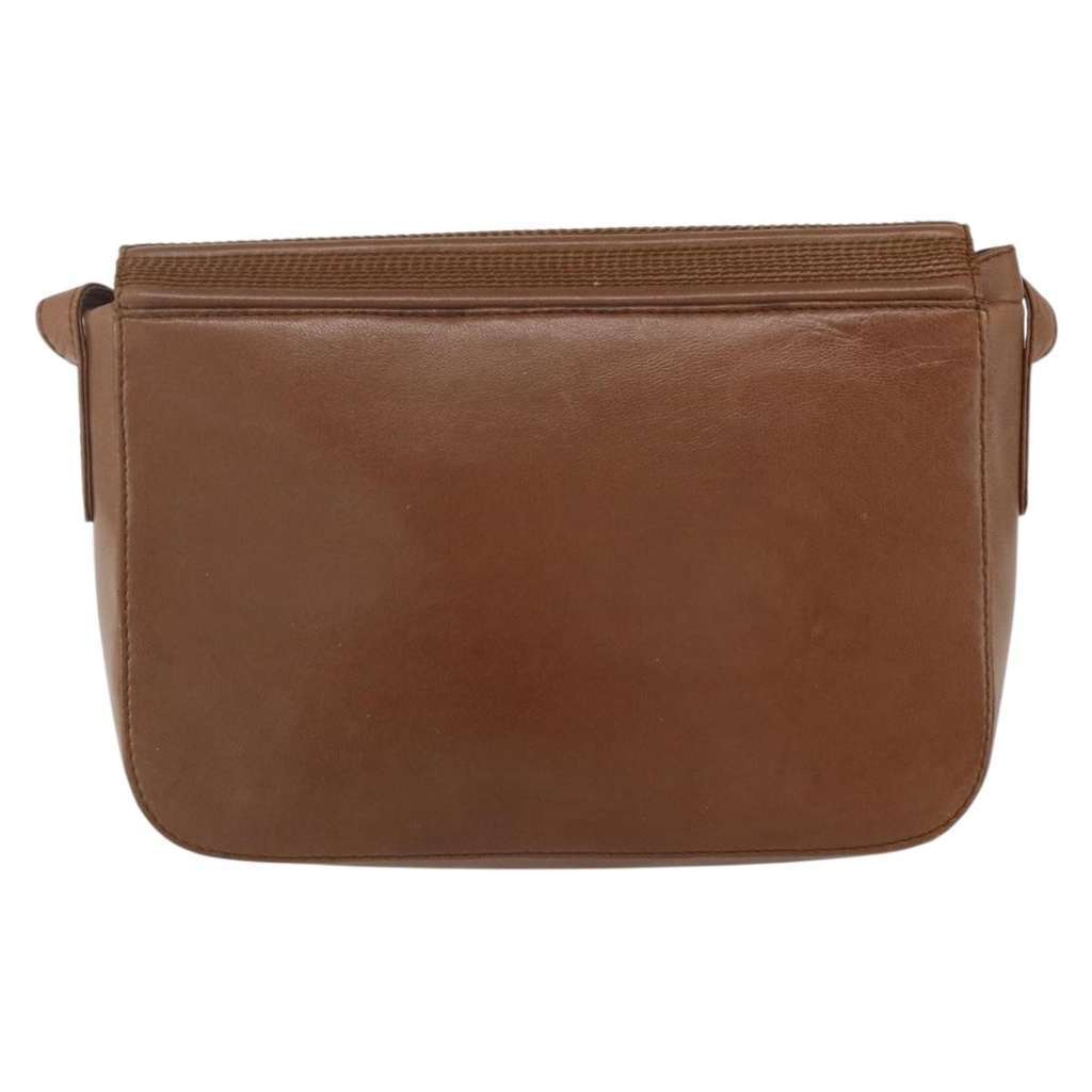 Loewe Flap Messenger Bag Brown Leather Good condition - Back View