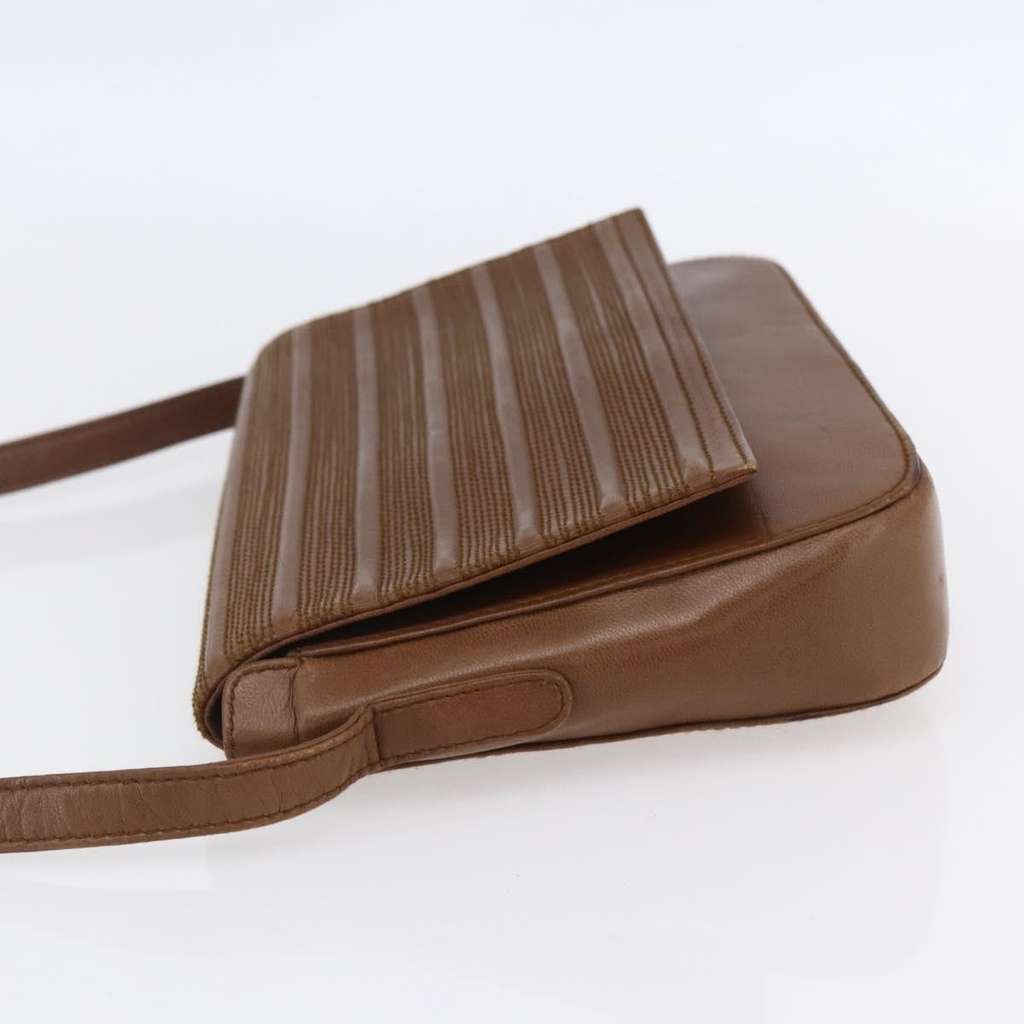 Loewe Flap Messenger Bag Brown Leather Good condition - Inside View