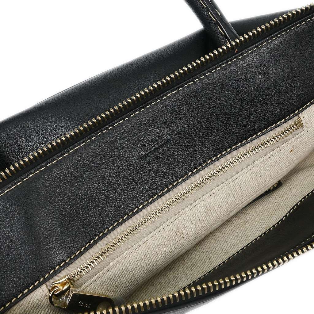 Chloe Edith NM Satchel Black Leather Good condition - Model View