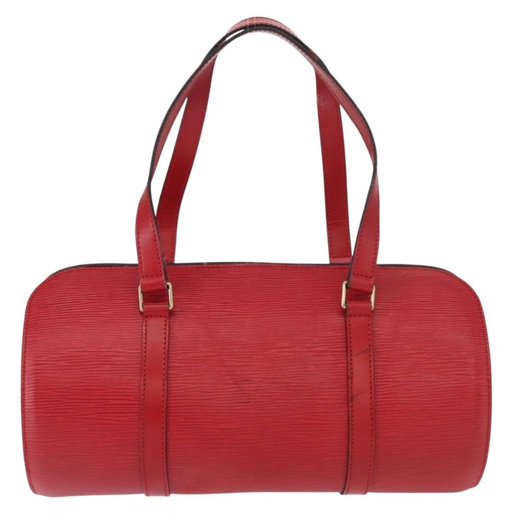 Louis Vuitton Soufflot Handbag Red Leather Fair condition - Back View