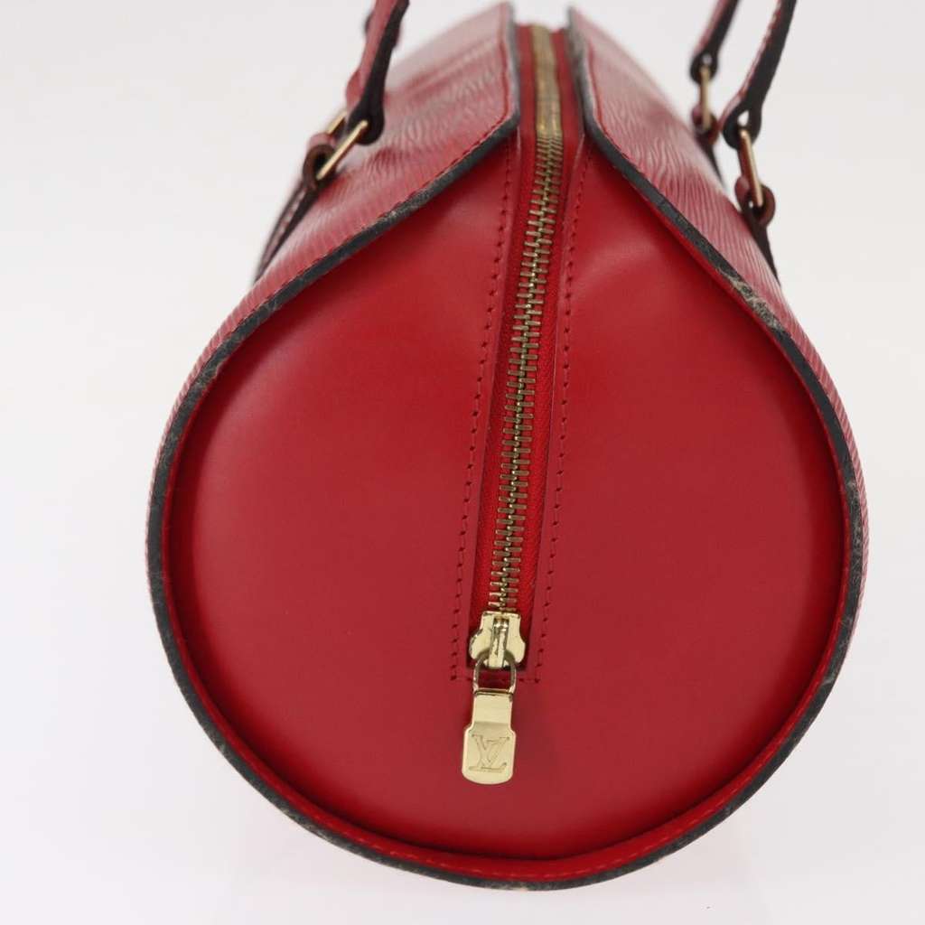 Louis Vuitton Soufflot Handbag Red Leather Fair condition - Model View