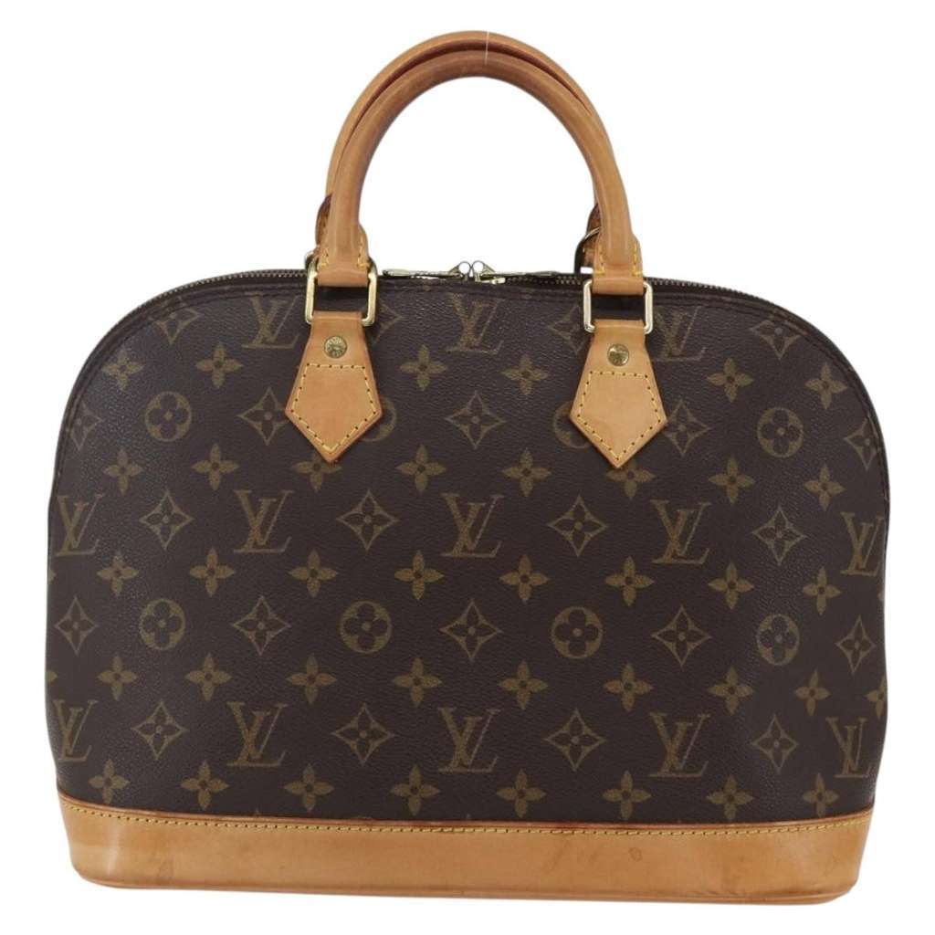 Louis Vuitton Alma Handbag Brown Canvas Good condition - Back View