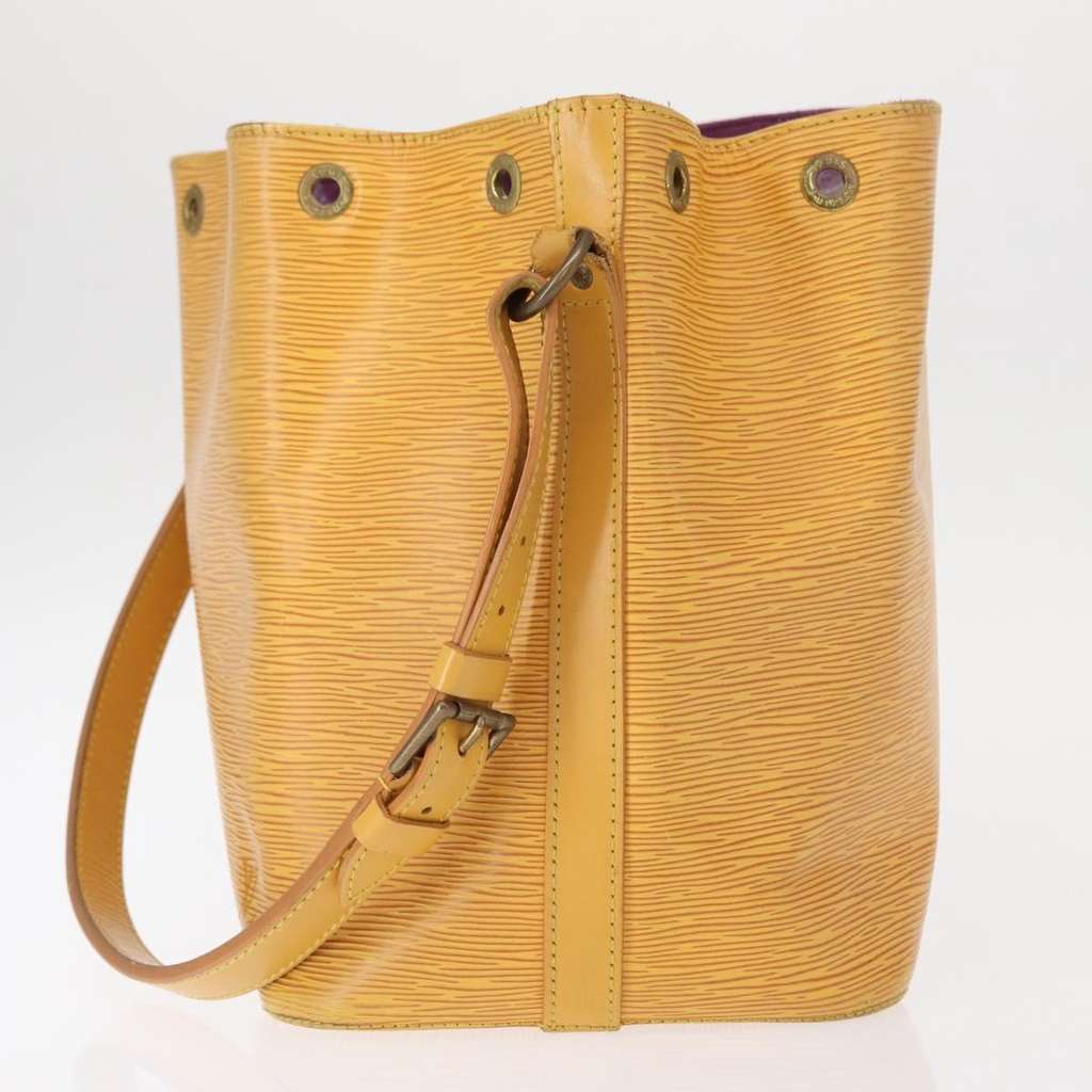 Louis Vuitton Petit Noe Handbag Yellow Leather Good condition - Inside View