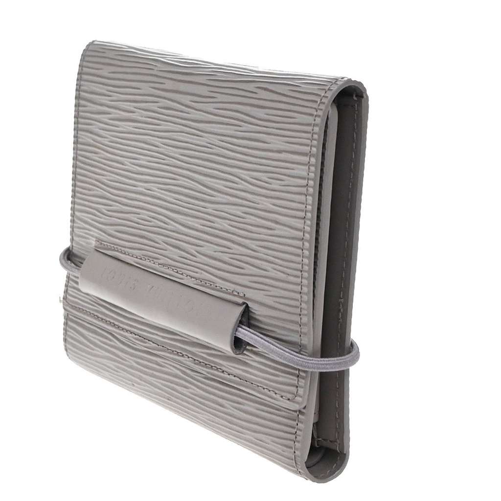 Louis Vuitton Porte Monnaie Elastique Wallet Purple Leather Good condition - Back View