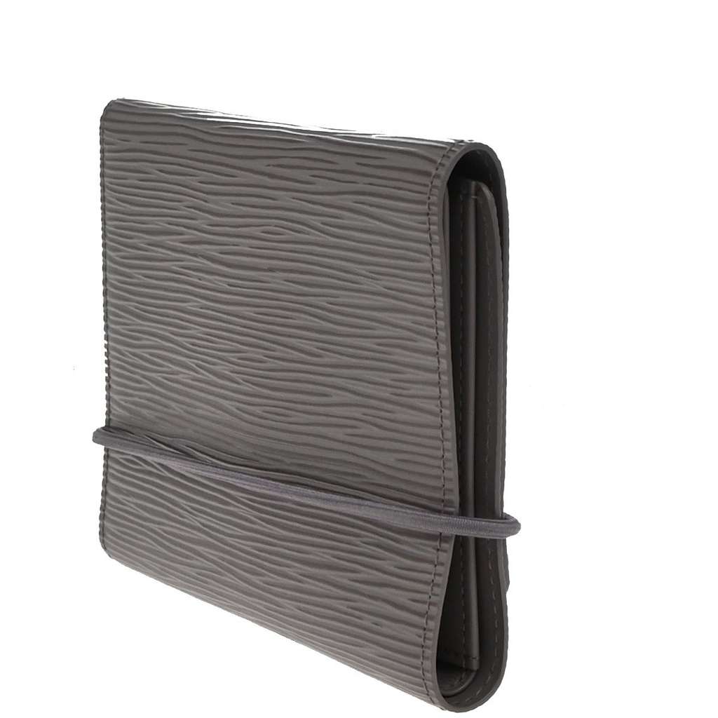 Louis Vuitton Porte Monnaie Elastique Wallet Purple Leather Good condition - Model View